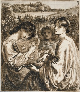 Study for the Bower Meadow, late 19th century. Artist: Dante Gabriel Rossetti.