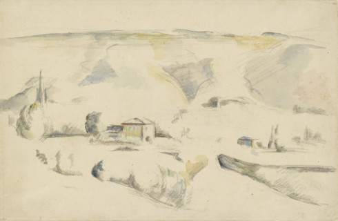 A View across a Valley, late 19th century. Artist: Paul Cezanne.