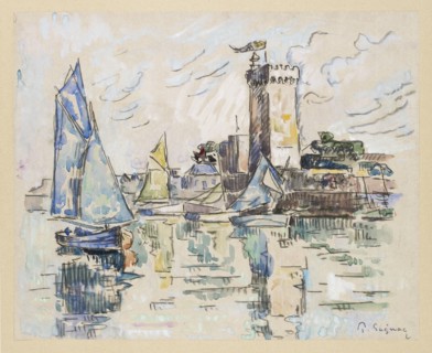 View of the Harbour at Les Sables-d'Olonne, c1920s. Artist: Paul Signac.