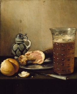 Still Life with a Ham, 1642. Artist: Pieter Claesz.