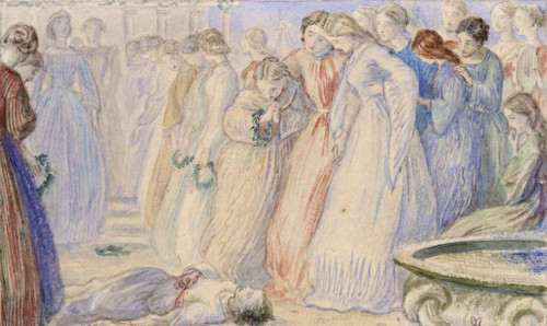 Iphis and Anaxarete, late 19th century. Artist: John Everett Millais.