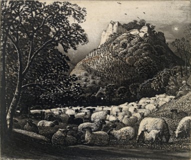 The Flock and the Star, c1831-1832. Artist: Samuel Palmer.