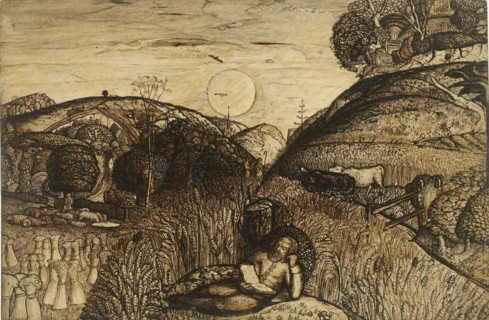 The Valley Thick with Corn, 1825. Artist: Samuel Palmer.