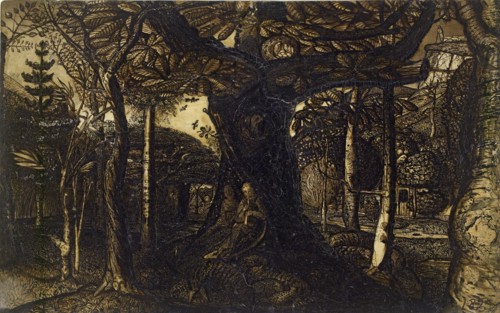 The Skirts of a Wood, 1825. Artist: Samuel Palmer.