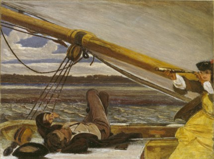 Outward Bound, mid 19th century. Artist: Augustus Leopold Egg.