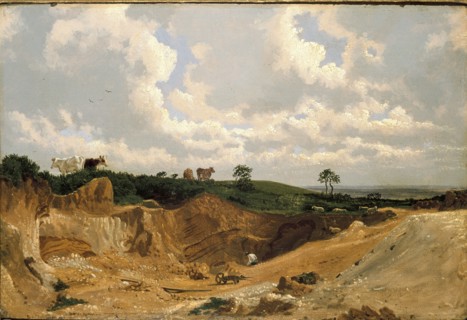 Gravel Pit on Shotover Hill, near Oxford, c1818. Artist: William Turner.