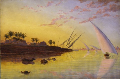 View on the Nile, 1855. Artist: Thomas Seddon.