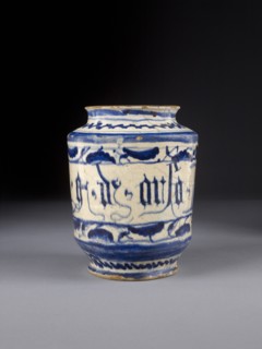 Albarello (storage jar), c1500-1550. Artist: Unknown.