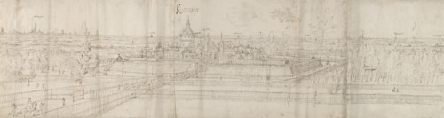 View of the Palace of Cantecroy near Antwerp and the surrounding Countryside, 1557-58. Artist: Anthonis van den Wyngaerde.
