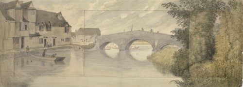 Hythe Bridge, Oxford, 1789. Artist: John Baptist Malchair.
