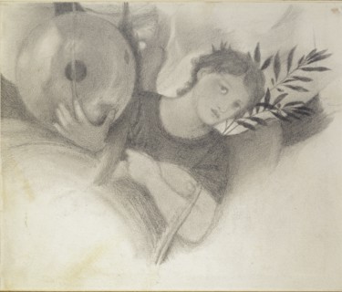 Study for a Head in The Days of Creation, c1871-1875. Artist: Sir Edward Coley Burne-Jones.