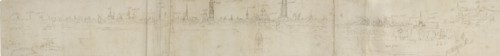 Preliminary Sketch for a View of Bruges from the South-West, 1558.  Artist: Anthonis van den Wyngaerde.