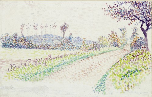 Road near Eragny, 1886. Artist: Lucien Pissarro.