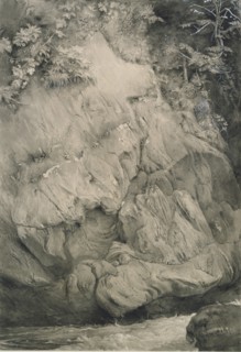 Study of Gneiss Rock, Glenfinlas, July 1853-February 1854. Artist: John Ruskin.