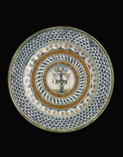 Plate with arms of Pope Pius III (Francesco Todeschere Piccolomini), 1503. Artist: Unknown.