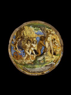Bowl with the Chastisement of Love, c1660-1670. Artist: Ippolito Rombaldoni.