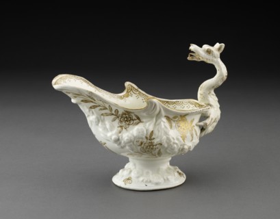 Sauceboat, c1750. Artist: Unknown.