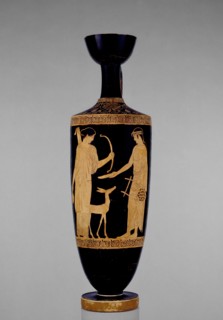 Attic red-figure lekythos, c540 BC. Artist: Villa Giulia Painter.
