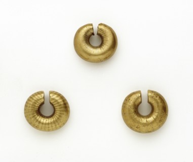 Gold penannular rings, Late Bronze Age (Britain), c1150-800BC. Artist: Unknown.
