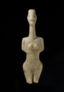 Cycladic figurine, Early Cycladic I Period, c3100-c2800BC. Artist: Unknown.