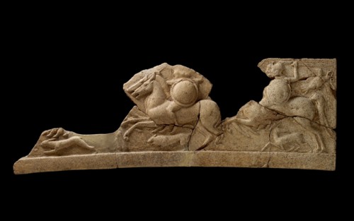 Plaque, fragment, 6th century BC. Artist: Unknown.