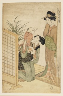 Mother, child, and nurse, c1800. Artist: Kitagawa Utamaro.