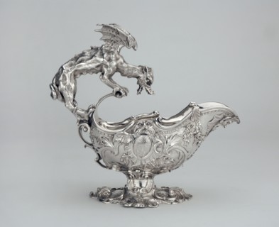 Sauceboat, one of a pair, c1740. Artist: Charles Frederick Kandler.