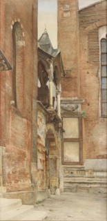 The Castelbarco Tomb, Verona, May - August 1869. Artist: John Wharlton Bunney.