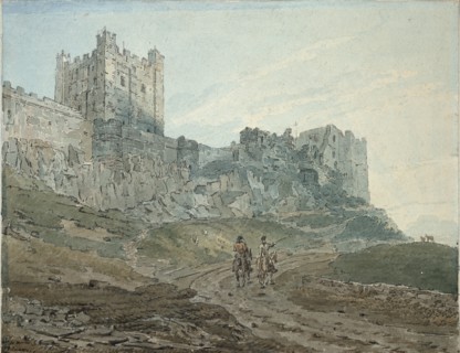 Bamburgh Castle (Bamborough), Northumberland, 1792-1794. Artist: Thomas Girtin.