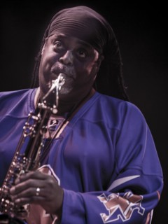 Courtney Pine, 2018. Artist: Alan John Ainsworth.