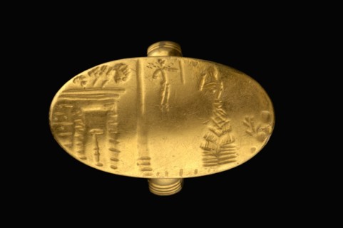 Signet ring, Late Minoan I Period, c1700-c1450 BC. Artist: Unknown.