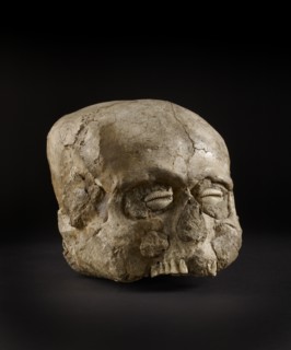 Skull (Jericho Skull), Pre-pottery Neolithic B, 7300-6300 BC Artist: Unknown.