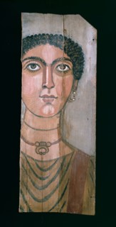 Mummy portrait, 90-110 AD. Artist: Unknown.