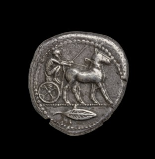 Ancient Greek silver coin, 480 BC. Artist: Unknown.