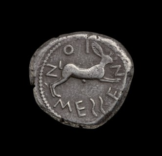 Ancient Greek silver coin, 480 BC. Artist: Unknown.