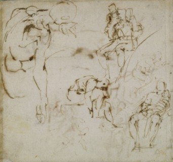 Page from a Sketch Book, c1490-1560. Artist: Michelangelo Buonarroti.
