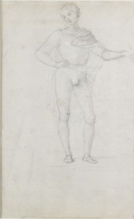 A Study for a Figure in an Adoration of the Magi, c1470-1520. Artist: Perugino.