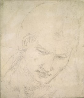 Study of a Head, c1490-1560. Artist: Michelangelo Buonarroti.