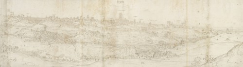 Panoramic View of Segovia from the East, c1560-1570. Artist: Anthonis van den Wyngaerde.