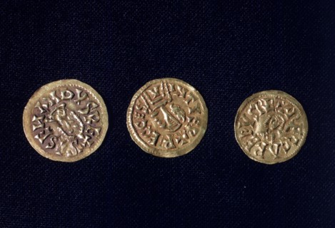 Gold coins, Visigothic period.