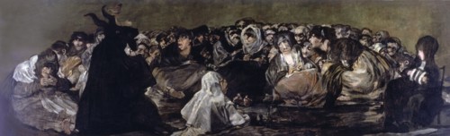 Witchess coven' (1797-1798), black painting by Francisco de Goya.