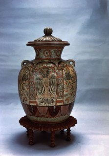 Large earthenware jar, Colonial era, from Tonala, Guadalajara, Mexico.