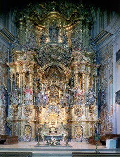 The Miracle' altar in the sanctuary of the same name.