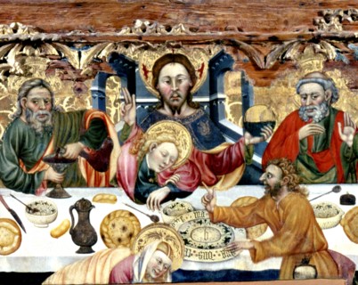 Holy Communion', tempera on wood by Jaume Ferrer.