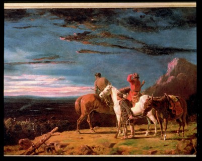 'Party of explorers'. Oil on canvas, 1851, by William Tylee Ranney.