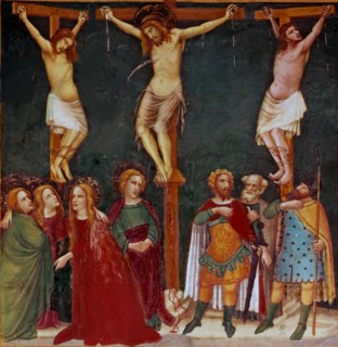 'Crucifixion'. Mural Painting of 1346 in the Chapel of Saint Michael in the Pedralbes Monastery ?