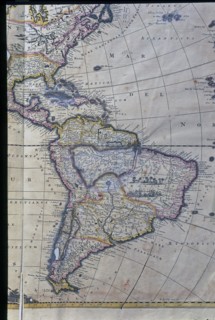 Map of South America, West Indies, Central America and east coast of North America Atlas.