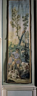 'The Hunter', tapestry made on a cardboard by Francisco de Goya.