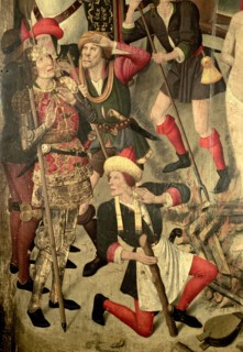 Detail of the Altarpiece of Saint Vincent by Jaume Huguet.