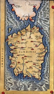 'Theatrum Orbis Terrarum' by Abraham Ortelius, Antwerp, 1574, map of the island of Sardinia.